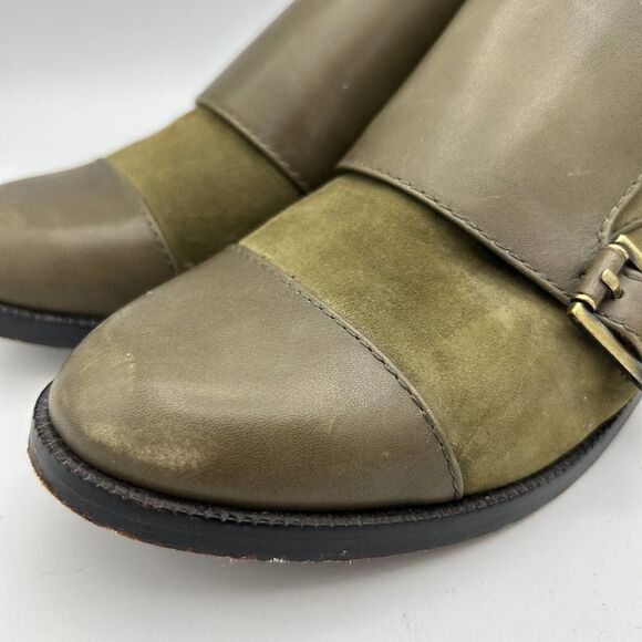 VC Signature by Vince Camuto 7M    Ankle Booties    Green Vi-Tallon Leather - Picture 3 of 11